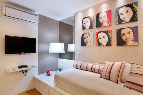 decoracao de quarto pequeno feminino