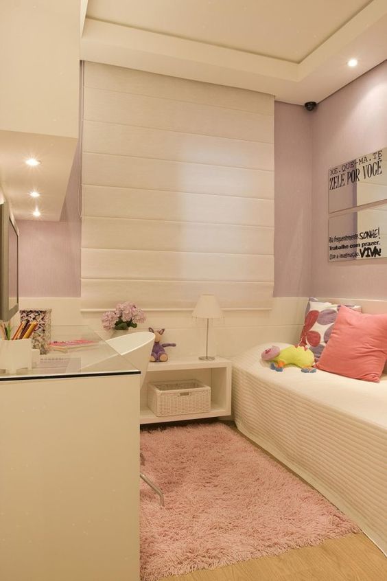 decoracao de quarto pequeno feminino