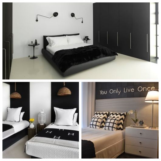 ideias decoração preto e branco moderno