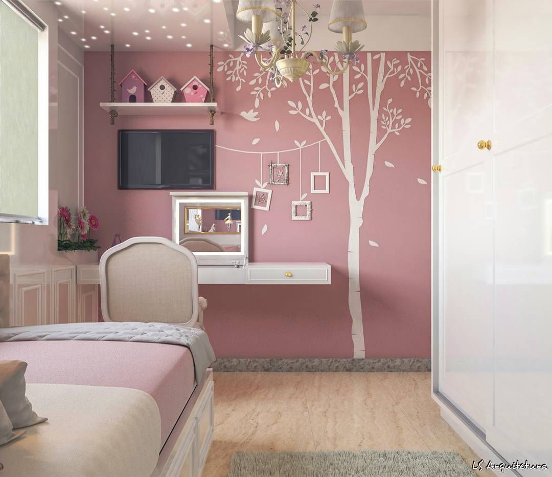 decoracao de quarto rosa