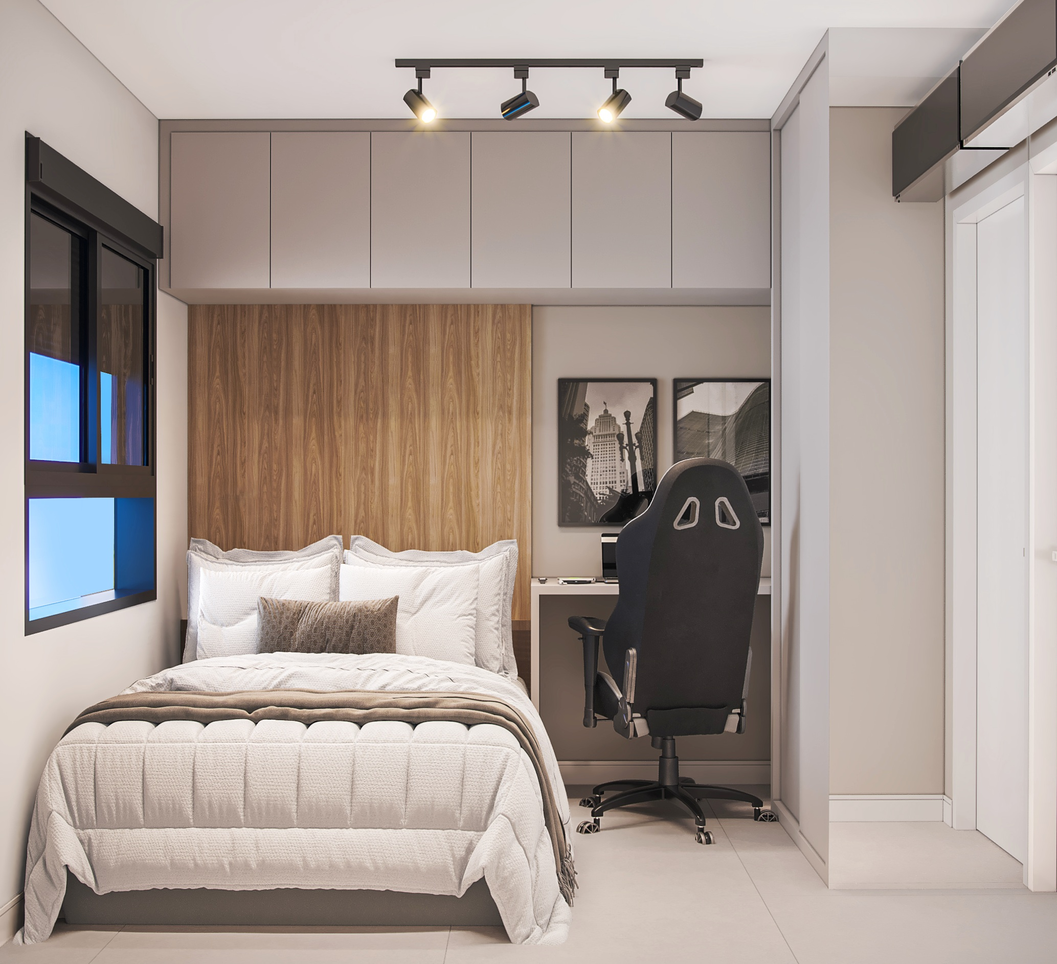 ideias decoração quarto pequeno e simples