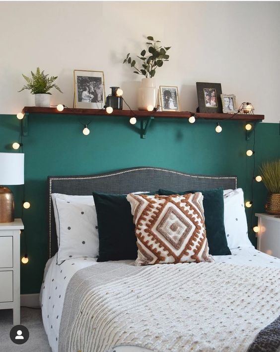 decoracao de quarto verde