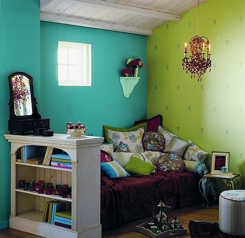 decoração quarto verde sálvia moderno