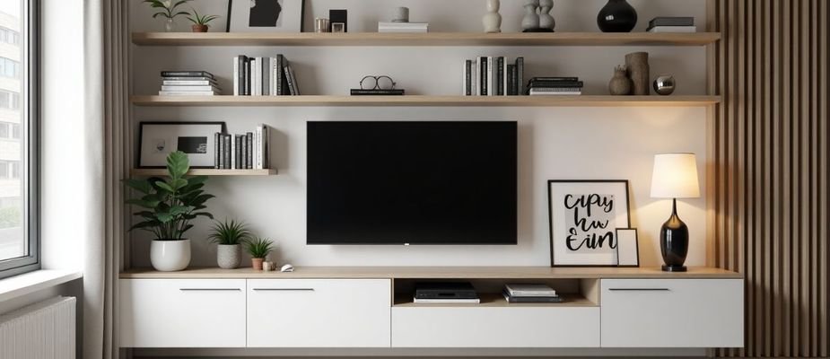 como decorar rack de sala pequeno