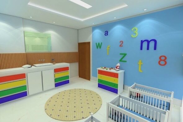 decoração de sala berçário