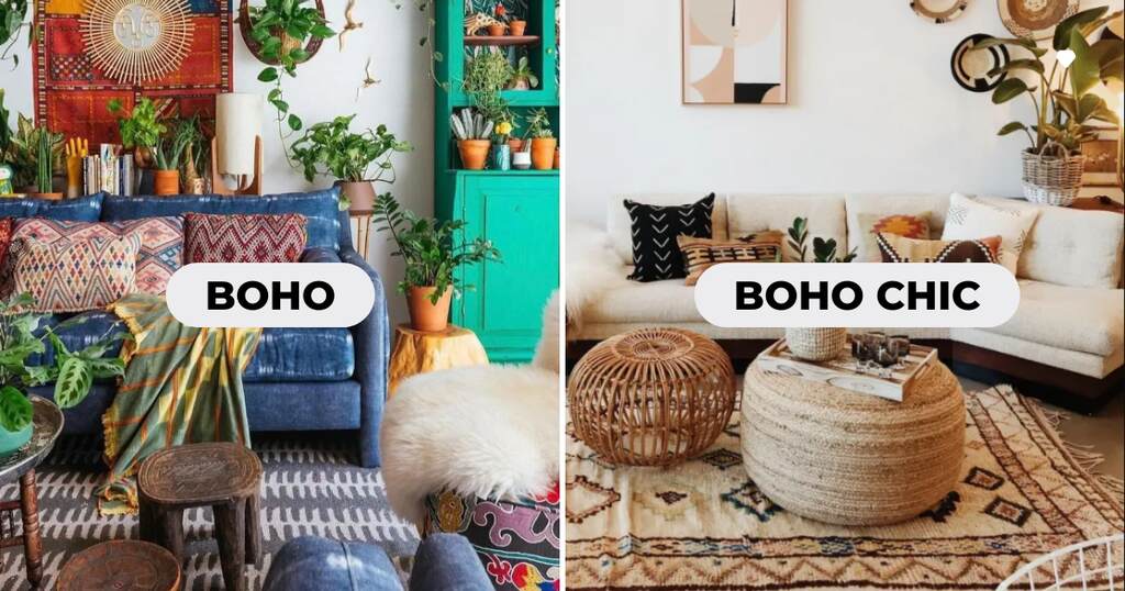 decoração sala boho chic pequena