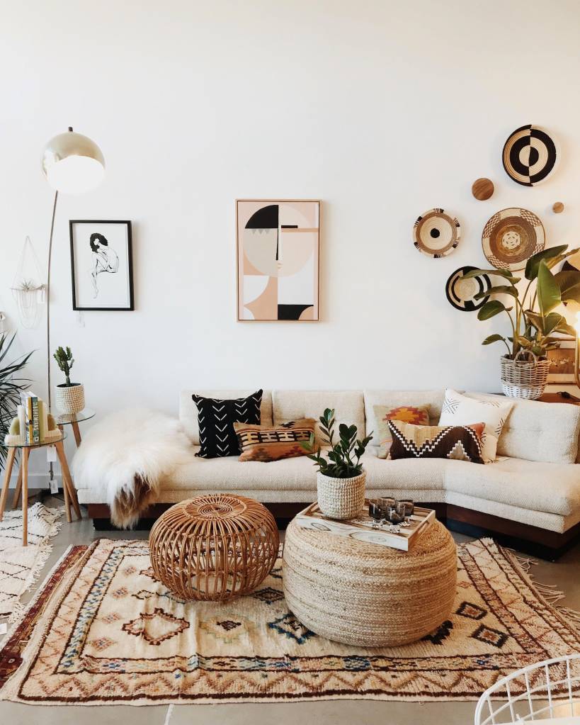 como fazer decoração boho