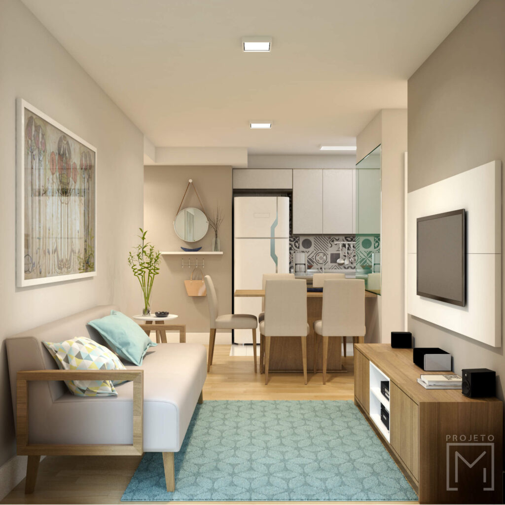 móveis para sala clean pequena