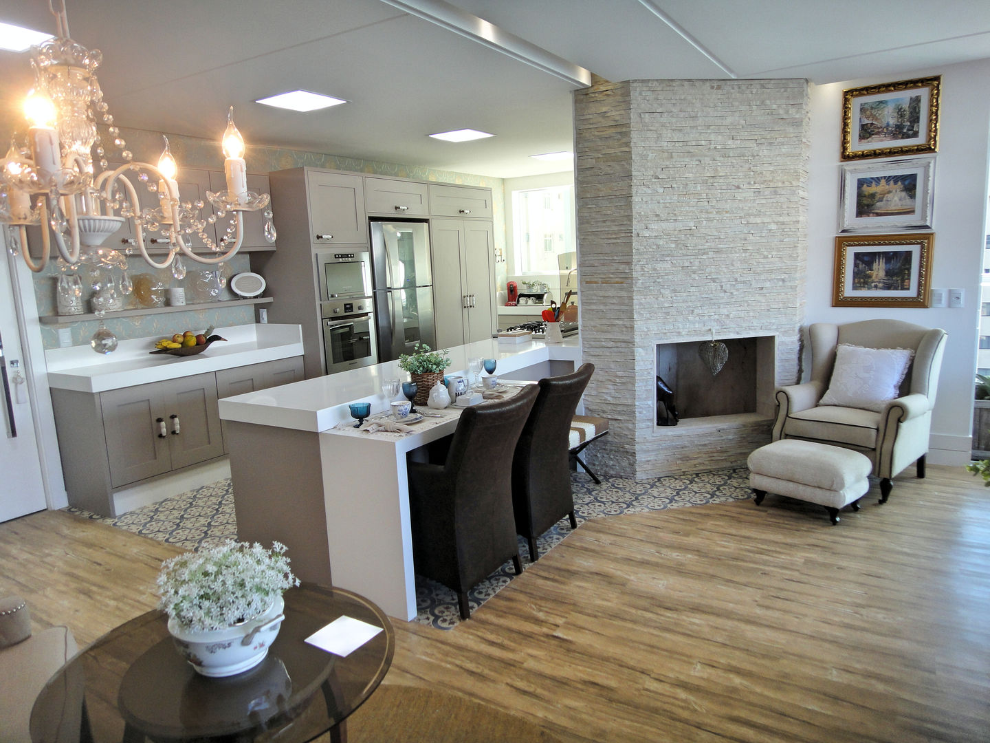 tendências de decoração cozinha americana 2025