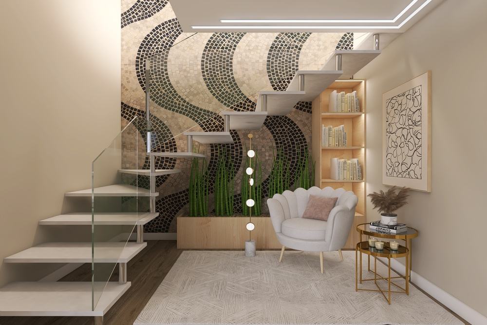 decoração de escadas internas modernas