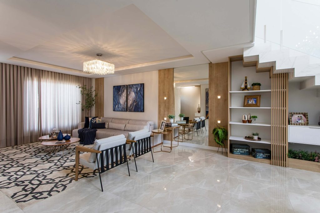 jardim de inverno sob a escada