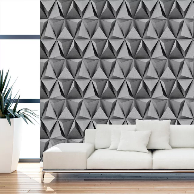 decoração de parede com textura 3d