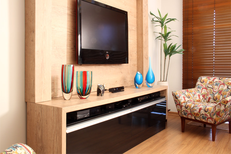 como decorar rack sala pequena