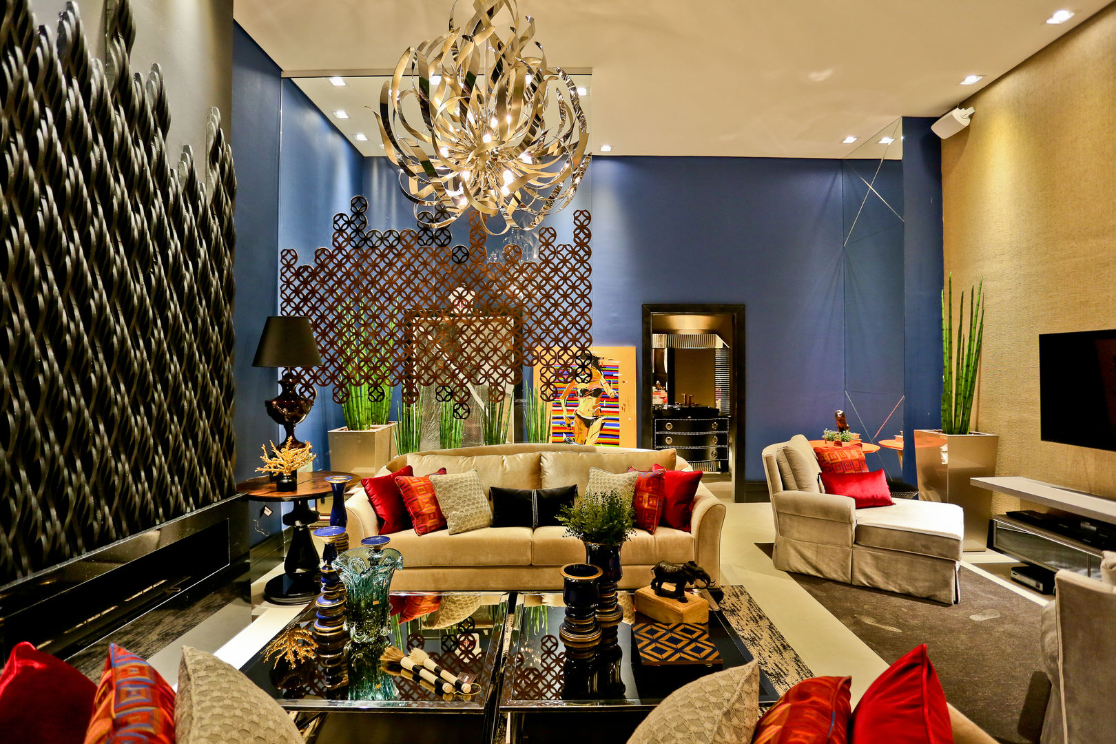 paleta de cores energéticas para sala