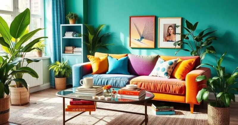 combinações de cores ousadas para ambientes