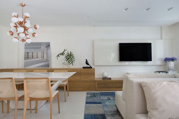 layout sala de estar para interação social