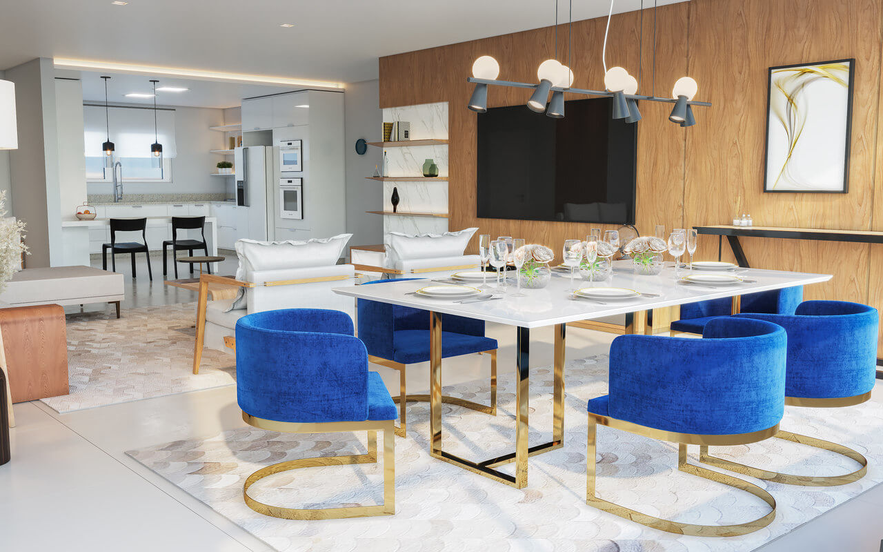 como escolher o lustre ideal para sala de jantar