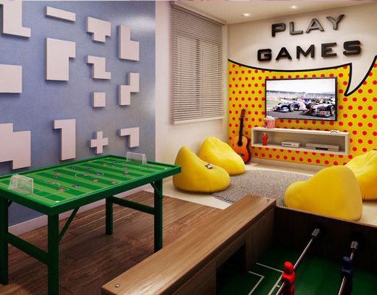 decoracao de sala de jogos