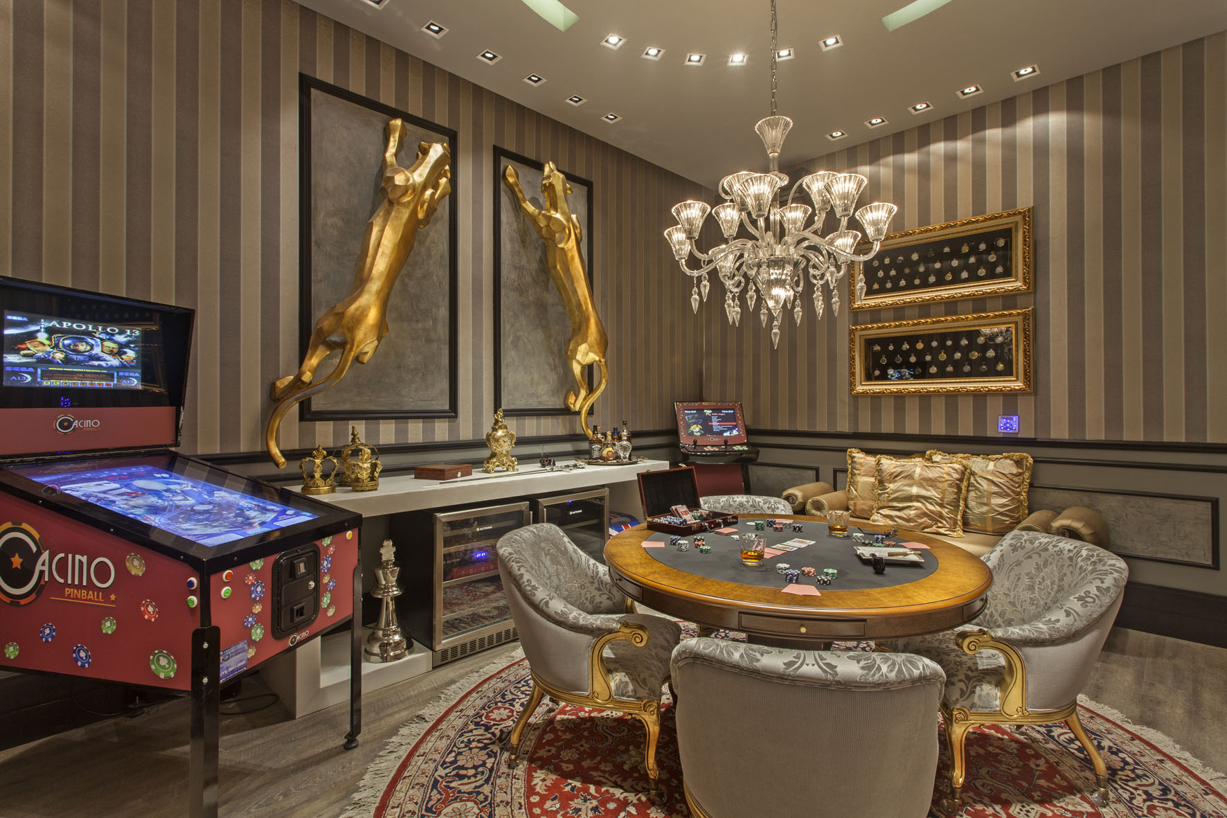 acessórios temáticos para sala de jogos