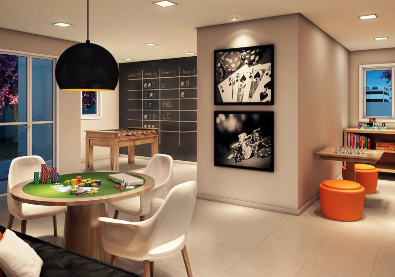 ideias de decoração para sala de jogos