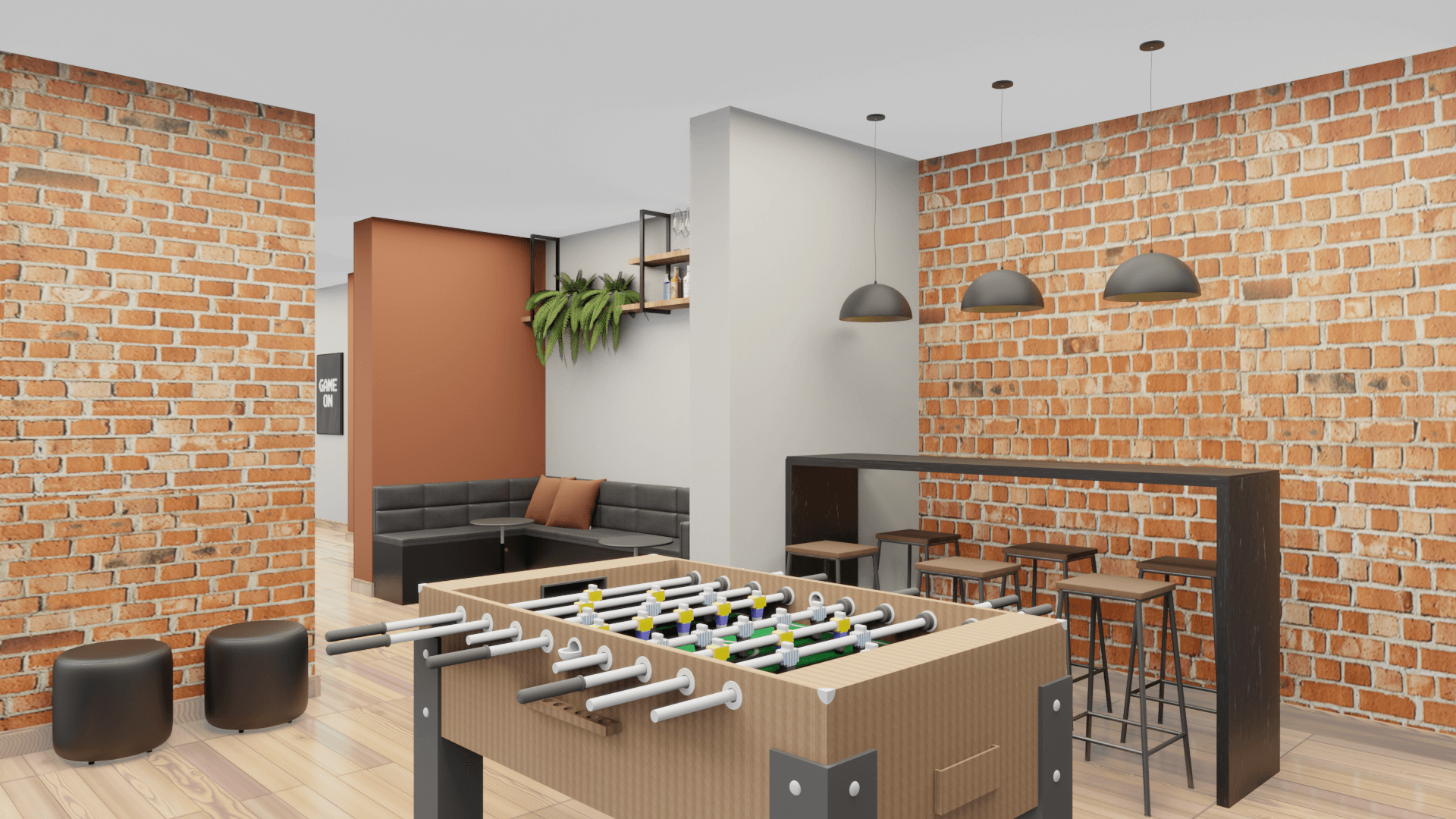 iluminação e cores em salas de jogos