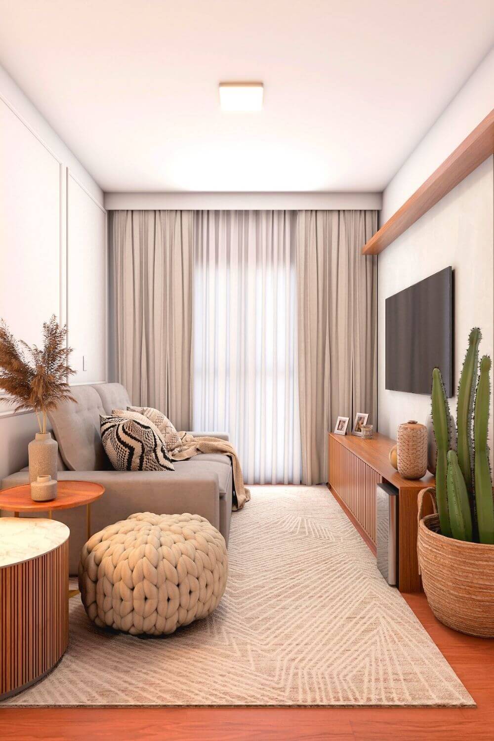 decorar sala gastando pouco e com estilo