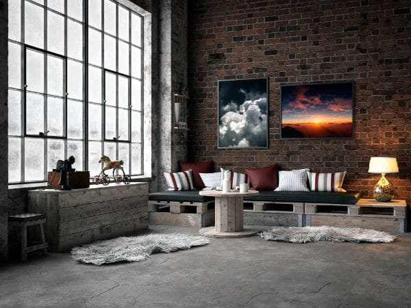 decoracao de sala industrial