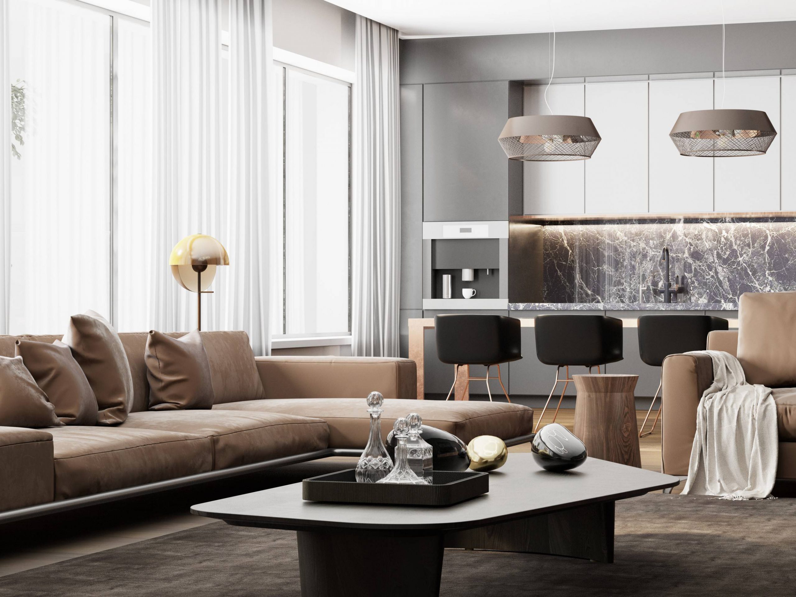 decorar apartamento com cozinha integrada