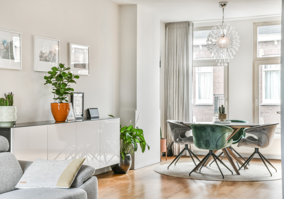 decoracao de sala de jantar pequena barata e elegante