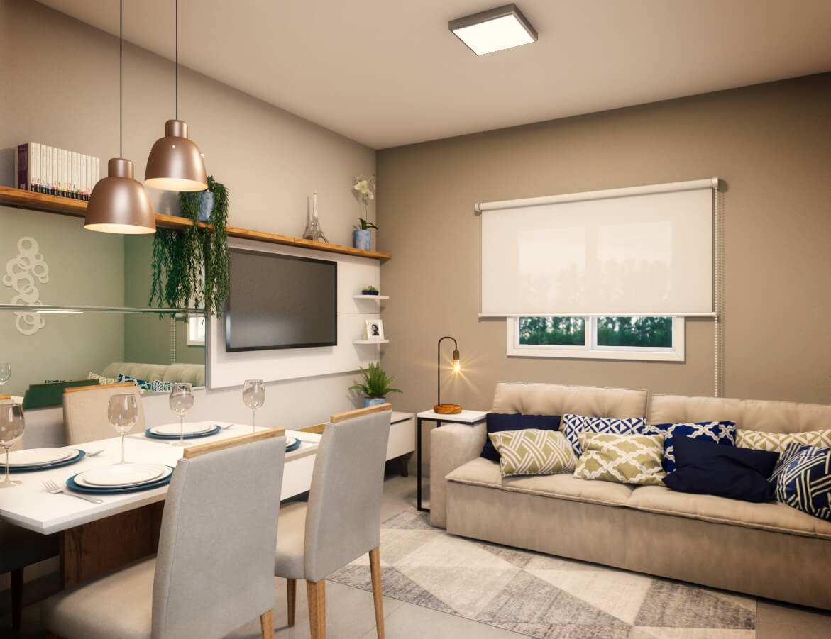 mesa redonda ou canto alemao para sala de jantar pequena