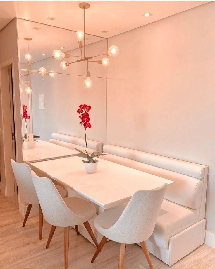 decoracao de sala de jantar pequena barata e elegante