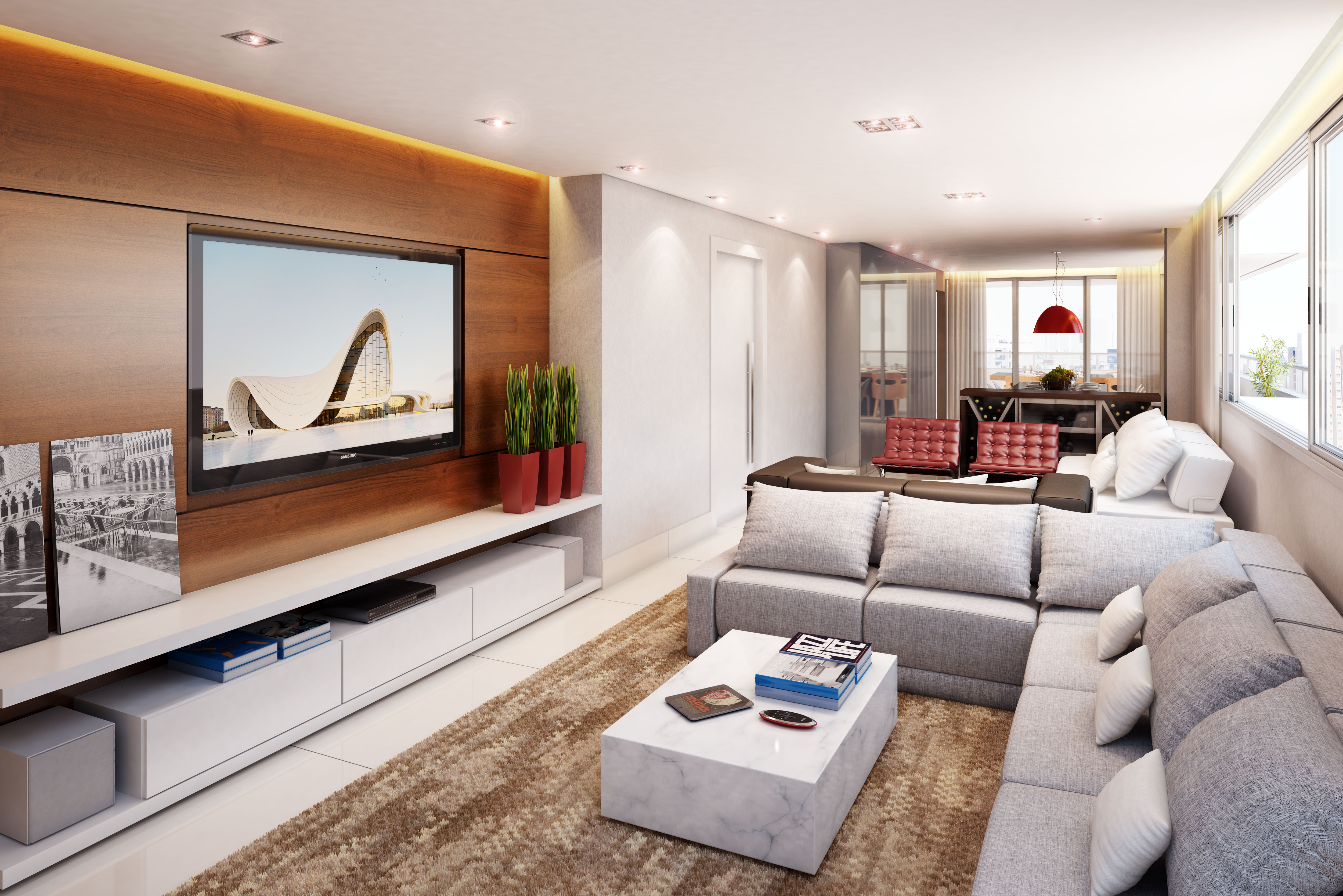 tendências de decoração de sala de estar 2026