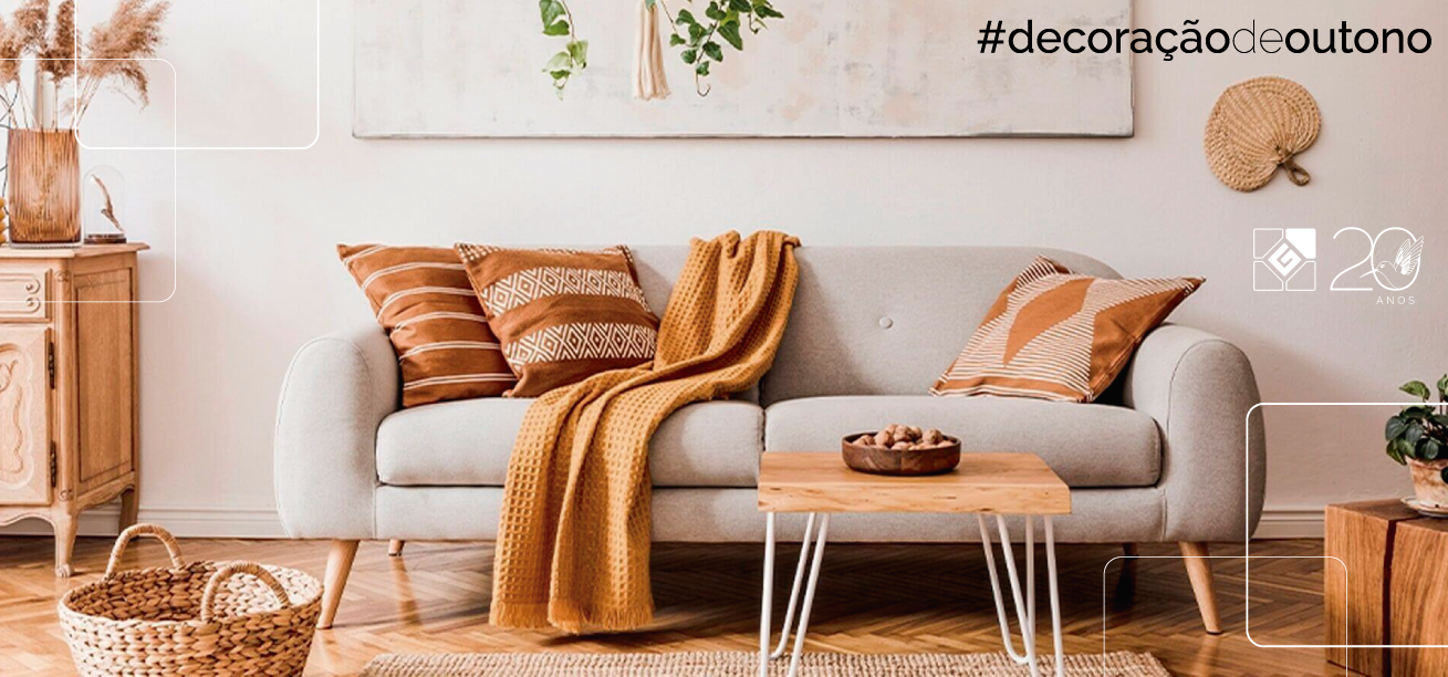 decoracao de sala para o outono