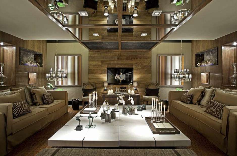 decoracao de sala rustica