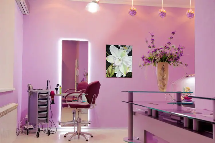 estilo minimalismo orgânico salão de beleza