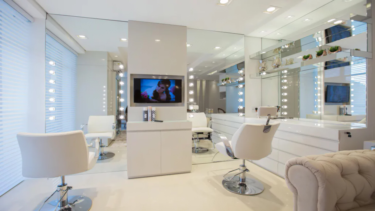 tendências decoração salão de beleza bem estar