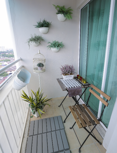 decoracao de varanda pequena e simples