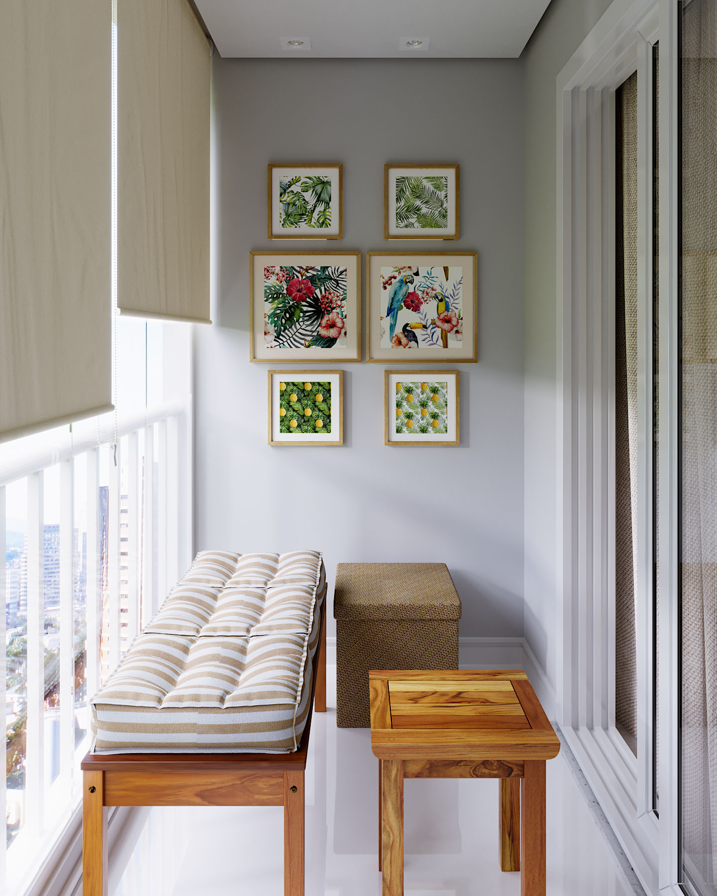 como decorar varanda pequena simples