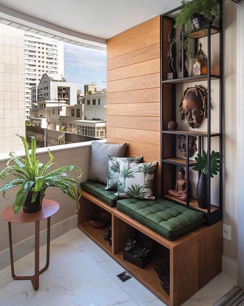 mobília funcional para varanda pequena