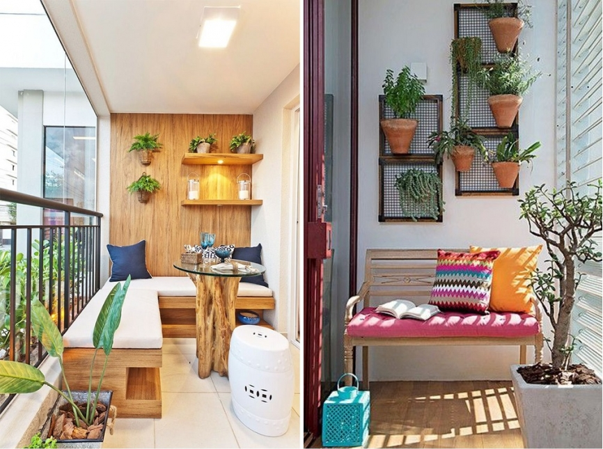 mobília funcional para varanda pequena