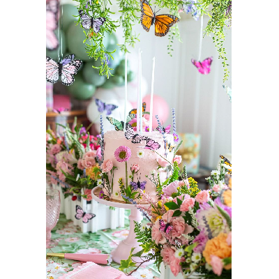 evitar erros decoração festa borboletas luxo