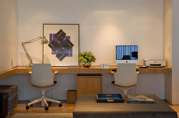 iluminação ideal para home office de duas pessoas