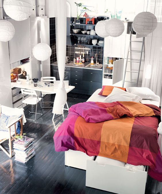 como decorar kitnet pequena