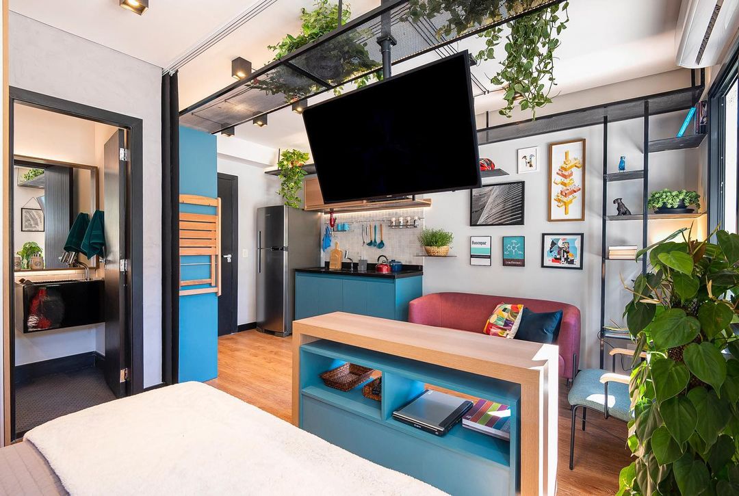 como decorar kitnet pequena