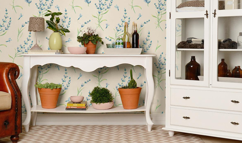 uso de cerâmica e ferro em decoração