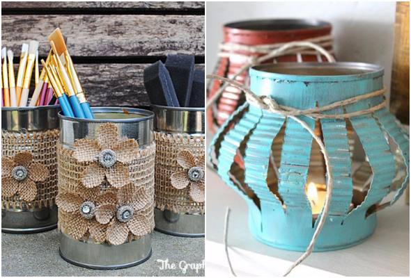 5 Projetos DIY Incríveis com Latas de Alumínio para sua Casa