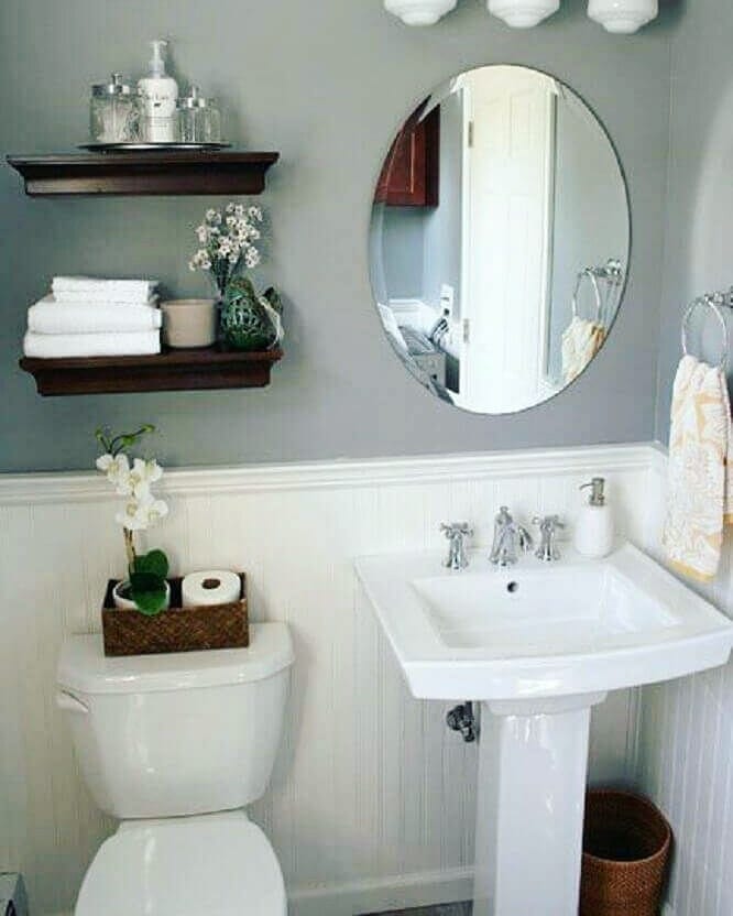 decorar banheiro grande simples sem gastar muito