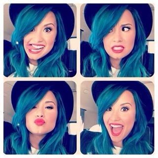 ideias cabelo colorido demi lovato tumblr