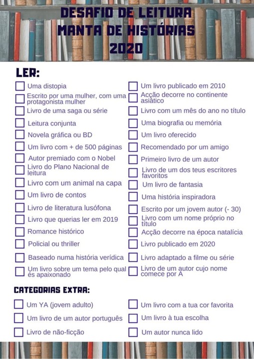 desafios de leitura
