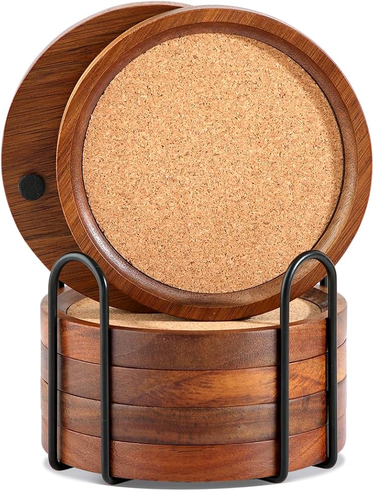 descanso de copo de cortiça